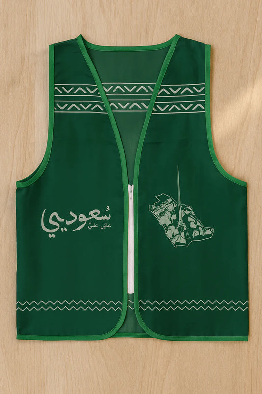 Saudi National Day Green Vest