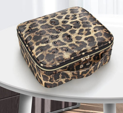 Jioney - Leopard Print Cosmetic Case
