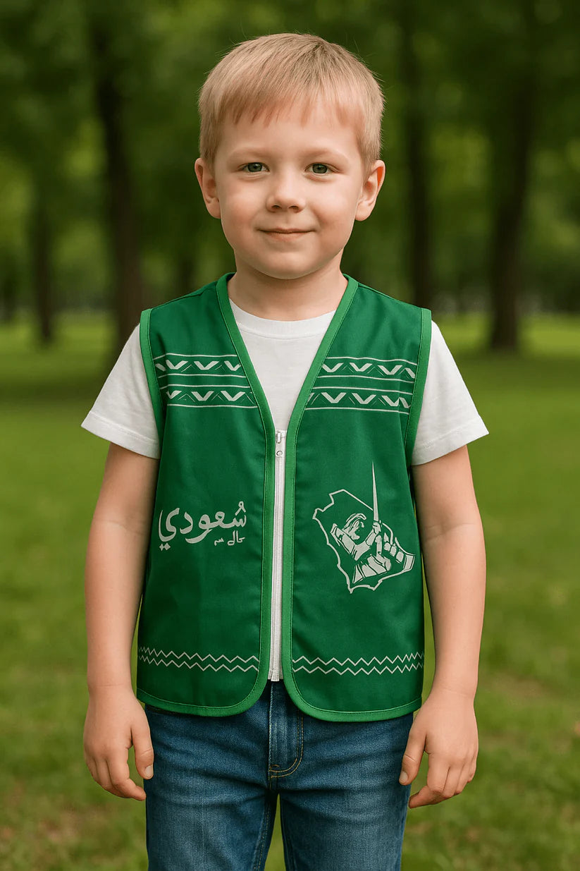 Saudi National Day Green Vest
